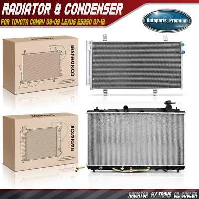 Kit de refrigeración de radiador y condensador de CA para Toyota Camry 2008-2009 Lexus ES350 07-12 Foto 1 de 4