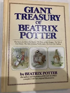Giant Treasury of Beatrix Potter HC 1984 w/original illustration - Picture 1 of 5