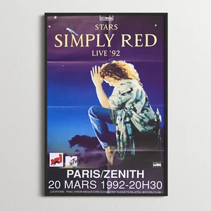 Affiche Vintage Originale - Simply Red - Zénith - 1992 - Picture 1 of 3