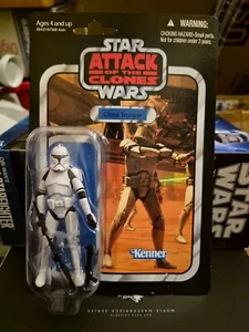 Star Wars Kenner Hasbro VC45 AOTC Clone Trooper Carded - Picture 1 of 2