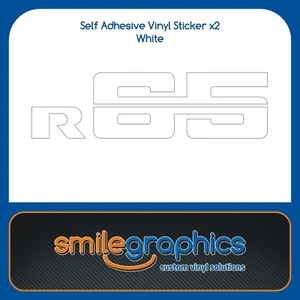BMW R65 Battery Cover Side Panel Stickers Decals White - Picture 1 of 1