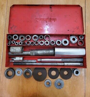 Snap-on Snap On 40PC Vintage Bushing Driver Set With Metal Case Read Description>