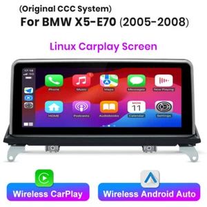 10.25" IPS Autoradio GPS Navi für BMW X5 E70 X6 E71 CCC CarPlay Linux USB EQ SWC - Bild 1 von 12