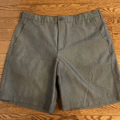 Architect Golf Shorts Mens Size 36 Black Flat Front Chino Casual Breathable - Imagem 1 de 2