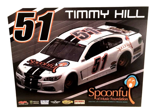2016 TIMMY HILL RWR SPOONFUL #51 CHEVROLET SS NASCAR CUP SERIES RACING POSTCARD Cover