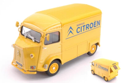 MODELLINO FURGONE STATICO WELLY CITROEN HY TYPE 1962 SERVICE GIALLO 1:24-27 - Immagine 1 di 2