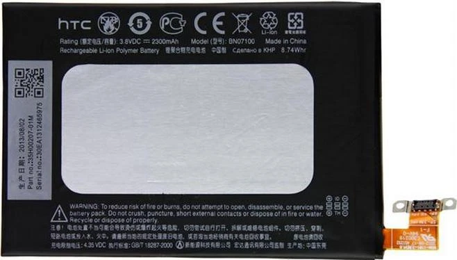 Nuevo OEM HTC One M7 801e 801n BN07100 Batería Interna Original 2300mAh con Flex Foto 1 de 3