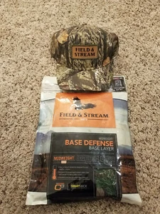 Field & Stream Women's Base Defense Midweight Mock Neck Base Layer Shirt & Hat - Picture 1 of 5