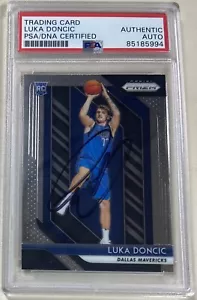 Luka Doncic Signed Autograph Auto 2018 Prizm Rookie Card RC PSA/DNA - Picture 1 of 2