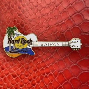 SAIPAN ISLAND🎸Hard Rock CAFE®HRC PIN☑️1998 Les Paul GUITAR Palm Tree & Beach🎗 - Picture 1 of 3