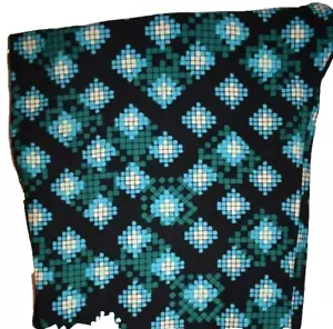 Leggings LuLaRoe TC alti e curvy blu verde nero fiori bianco floreale - Foto 1 di 1