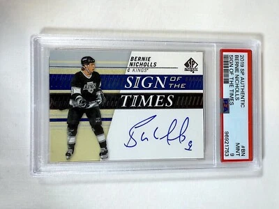 2019 Upper Deck SP подлинный «Знак времени» #BN Берни Николлс — PSA: 9 - Изображение 1 из 4