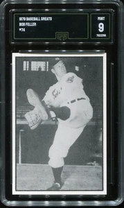 1953 Bowman B&W Extension ('79) #74 Bob Feller Cleveland Indians - GMA 9 Mint - Picture 1 of 2