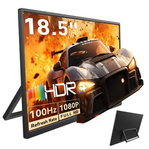 Portable Monitor for Laptop USB-C&HDMI HDR 18.5inch 100HZ 1920*1080P For Xbox - Picture 1 of 10