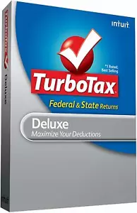 Turbotax 2009 Deluxe Federal plus state Turbo tax For Window's and Mac NEW  - Picture 1 of 1