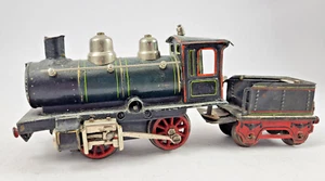 Locomotora Märklin escala 0 y ténder 1020 radio. Movimiento antiguo estado original - Imagen 1 de 8