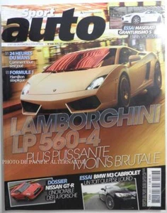 Revue SPORT AUTO 558 Juillet 2008 magazine voitures maserati lamborghini FRANCE - Imagen 1 de 1