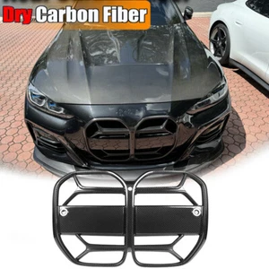 Dry Carbon Front Bumper Grilles For BMW 4 Series G22 G23 430i M440i 2-Door 2021+ - Foto 1 di 9