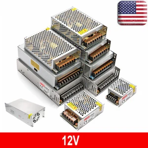 Power Supply Transformer AC 110V to DC 12V Switch Adapter for LED Strips Light - Picture 1 of 21