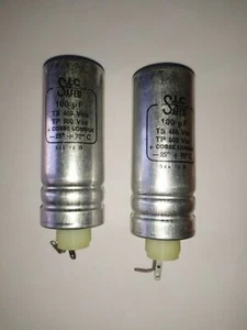 CONDENSATEUR 100 UF 450 550 V SIC SAFCO    Lot 2 pcs     DepC12h - Imagen 1 de 4