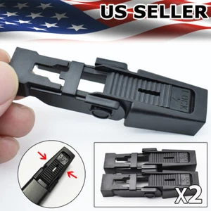 For Audi A4 B6 BMW E39 1996-2003 2PCS Front Wiper Blade Clip Fixing Part Clips - Picture 1 of 6