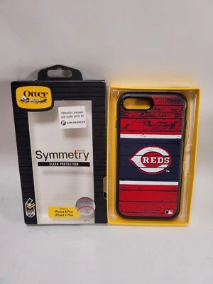 OtterBox Black Cincinnati Reds Wood Design for Apple iPhone 8 Plus / 7 Plus  - Image 1 of 4