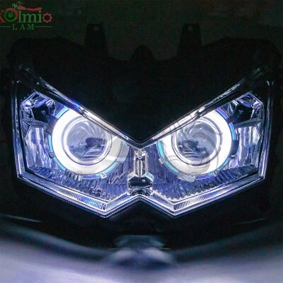 Ajuste para KAWASAKI Z1000 2010-2013 2011 HID Proyector Demonio Angel Eye Faro Foto 1 de 4