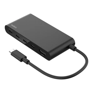 Belkin 5-Port Hub With 4K HDMI, Tethered USB-C 100W PD MacBook iPad Laptop - Picture 1 of 4