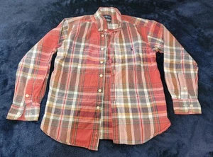 Ralph Lauren Boys Size S (8) Plaid Button-down Long Sleeve Shirt - Picture 1 of 3