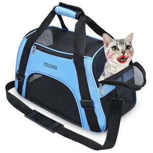 Airline Approved Pet Carrier,Soft-Sided Pet Travel Carrier for Cats Dogs Pupp... - Picture 1 of 8
