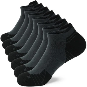 Men's Athletic Running Socks 7 Pairs Thick Quarter Socks Cushion Ankle Socks ... - Picture 1 of 7