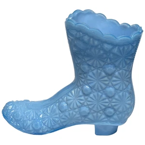 Zapato de bota alta Daisy Button Boyd Glass 1998 azul alpino - Imagen 1 de 17