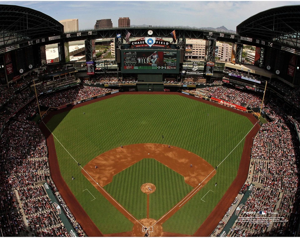 Chase Field Arizona Diamondbacks Unsigned Aerial General View Photo - Image 1 of 1