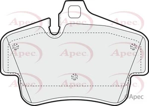 REAR AXLE BRAKE PADS SET BRAKING PADS APEC OE REPLACEMENT PAD1628 - Picture 1 of 4