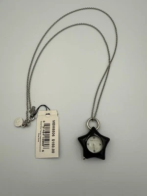 MARC by MARC JACOBS Reloj Colgante Collar Estrella Negra Nuevo con Etiquetas Y2K 🌟 Necesita Batería Foto 1 de 4