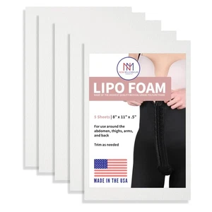 Nuevas Hojas de Espuma Lipo Millennium Premium (Paquete de 5) | Compresa de Grado Médico EE. UU.... - Imagen 1 de 8