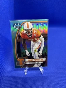 James Pearce Jr. - 2024 Bowman Chrome U Aqua Refractor #/299 Tennessee - Picture 1 of 3