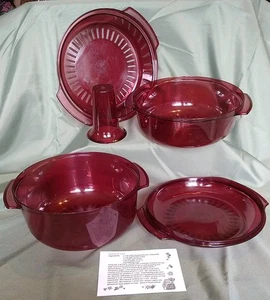 5 Stück TUPPERWARE Stapelkocher Dampfgarer Mikrowelle Karamell Maismaschine + Rezept Kranb. - Bild 1 von 17