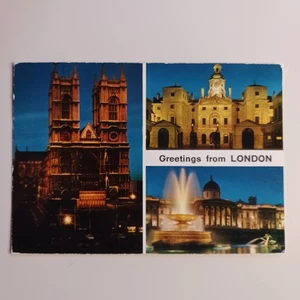 Greetings From London England Bowater Building Tower of London Postcard - Picture 1 of 9
