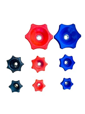 10 x Sterngriffmutter Stahleinsatz Flügelmutter M8 M10 M12 M14 - Bild 1 von 3