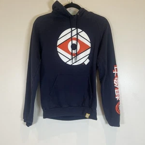 American Apparel Hoodie Imagination Invisible Creature Blue Pocket Logo Unisex S - Picture 1 of 14