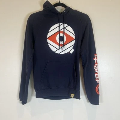 Sudadera con Capucha American Apparel Imaginación Criatura Invisible Azul Bolsillo Logo Unisex S Foto 1 de 4