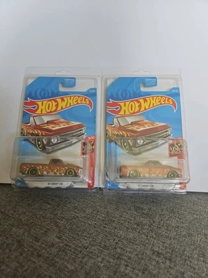 2 Hot Wheels '67 Chevy C10 HW Flames 9/10 Diecast New - Image 1 of 4