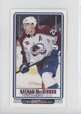 2021-22 O-Pee-Chee Premier Tallboys Nathan MacKinnon #P-4 - Image 1 of 2