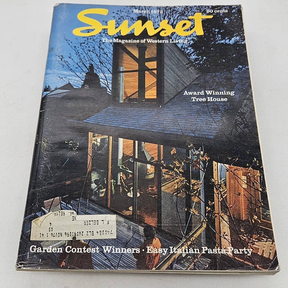 Sunset Magazine The Magazine Of Western Living March 1972 - Image 1 of 3