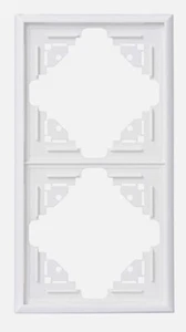 Kopp Abdeckrahmen 2-fach Malta, arktisweiß - Bild 1 von 1