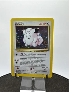 Vintage Pokémon Wotc Base Set: Clefairy 5/102 Holo LP NM - Picture 1 of 24