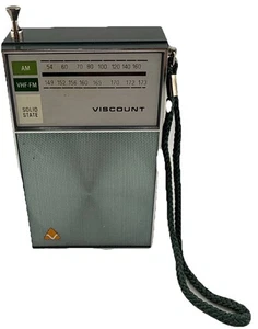 Vintage AM-VHF-FM Viscount Transistorradio - funktioniert. - Bild 1 von 5