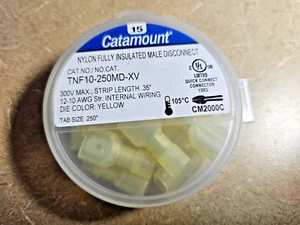 Desconexión de cable Thomas & Betts: macho, amarillo, nailon, 12-10 AWG, 1/4" ancho de pestaña- - Imagen 1 de 1