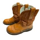 Ariat Fatbaby Butterscotch Ostrich Size 6b Western Boots With Rubber Sole